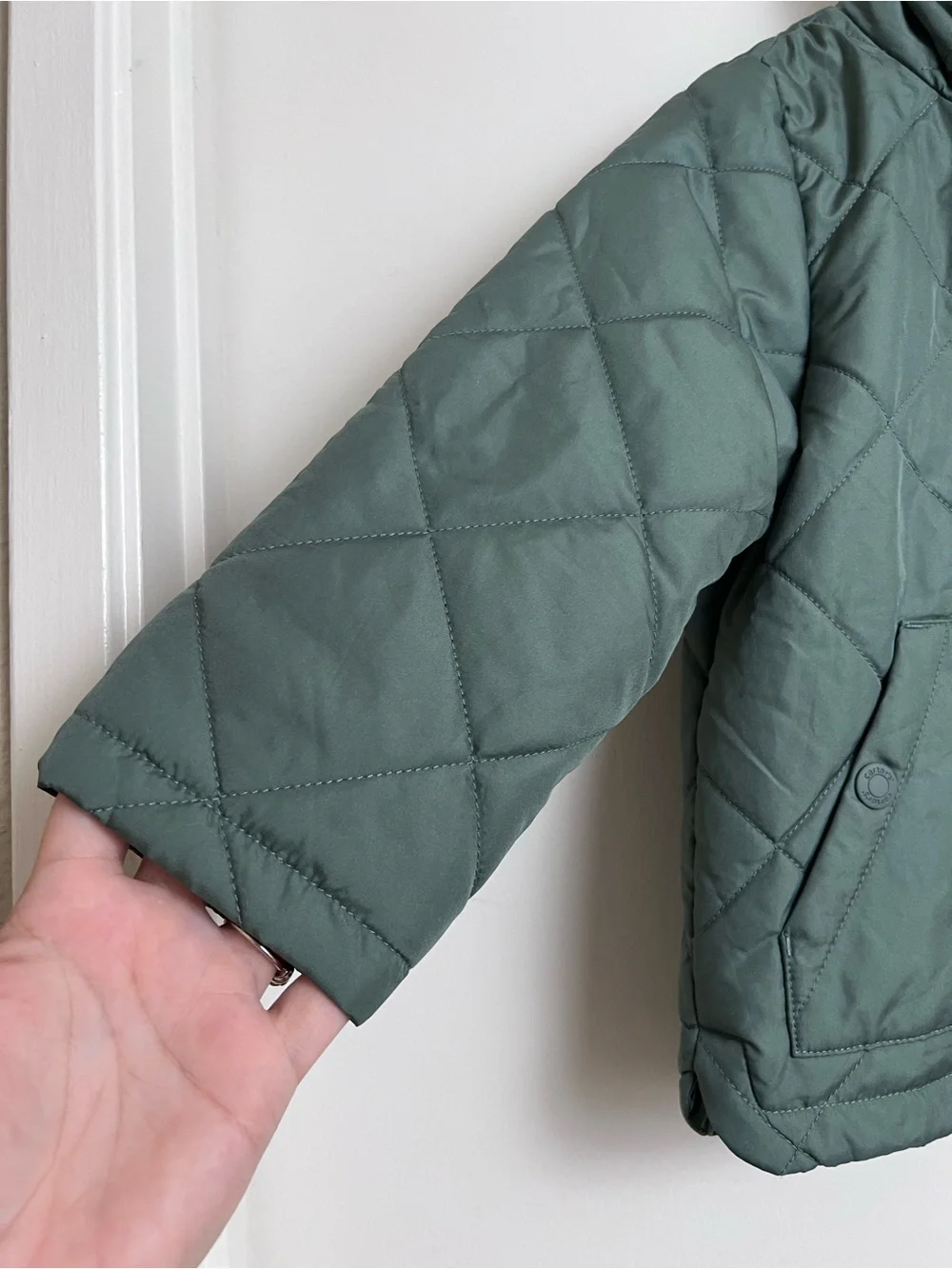 Carter’s Girls 4T Sage Green Quilted Hooded Jacket Coat